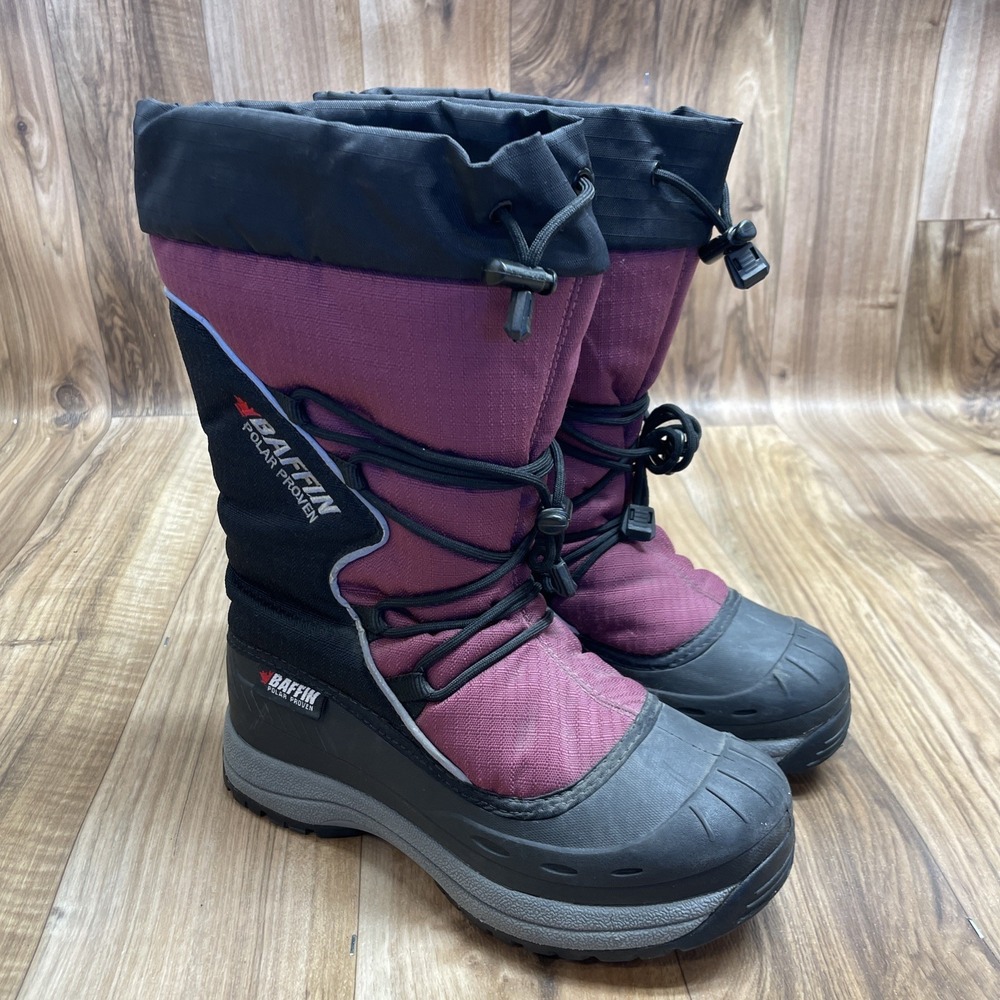 Baffin Polar Proven Purple Snogoose Boots 7 Canada Extreme Cold Park City Boots